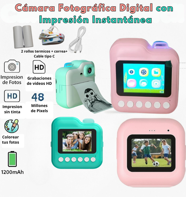 MINI CAMARAS DIGITALES CON IMPRESION TERMICA