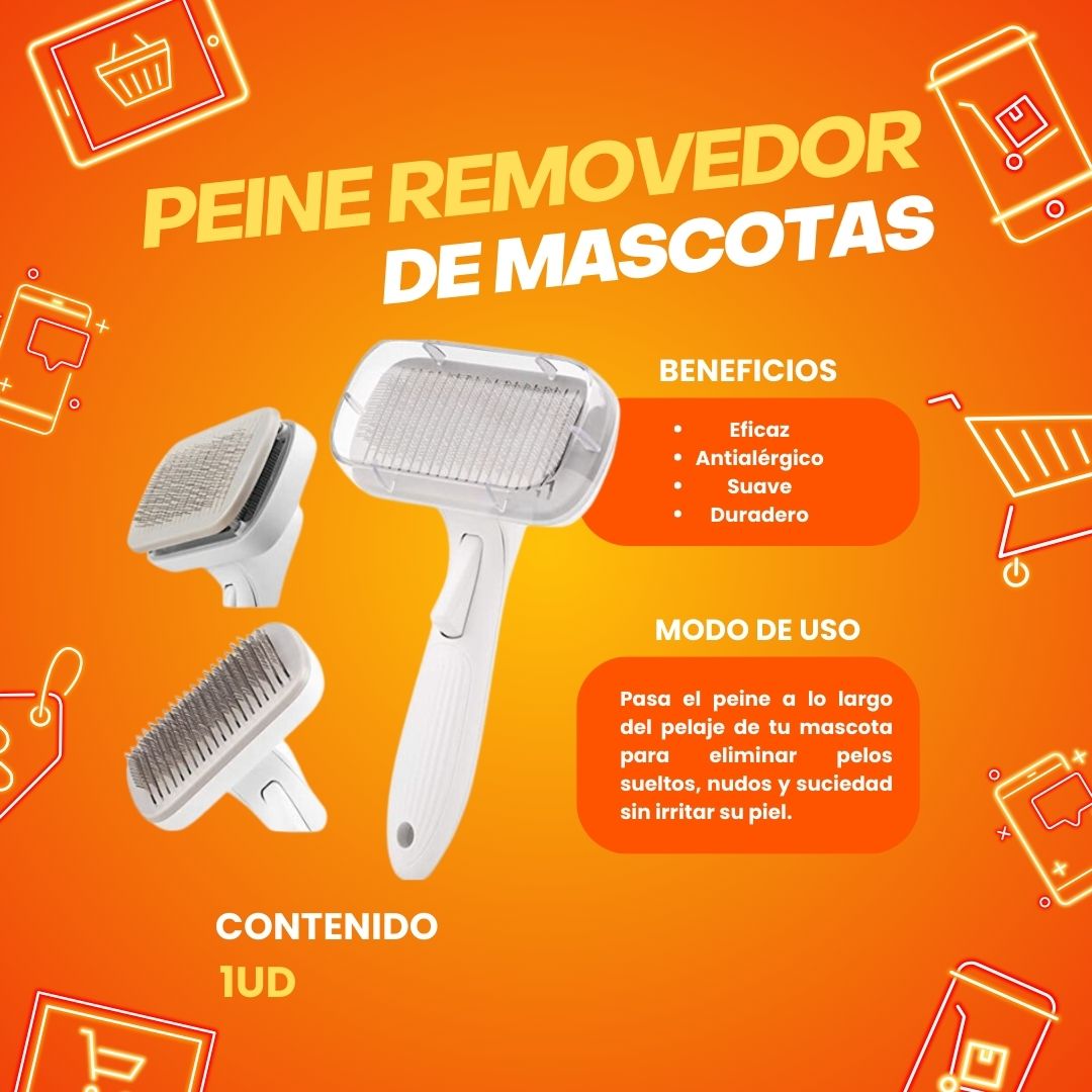 PEINE REMOVEDOR DE MASCOTAS
